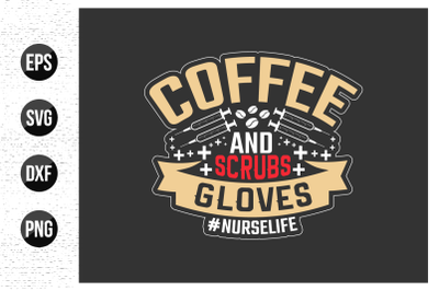 nurse typographic slogan design vector.