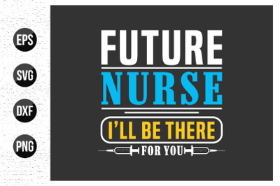 Nurse typographic slogan design vector.