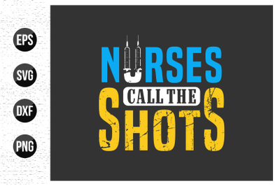 nurse typographic slogan design vector.