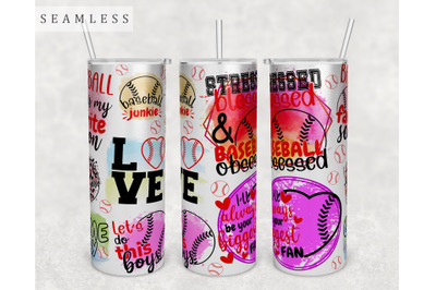 Baseball Quotes Tumbler Wrap, 20 Oz Skinny Tumbler Baseball Sayings