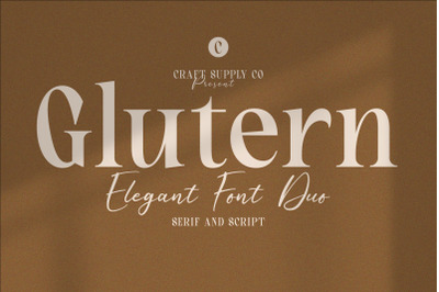 Glutern Elegant Font Duo