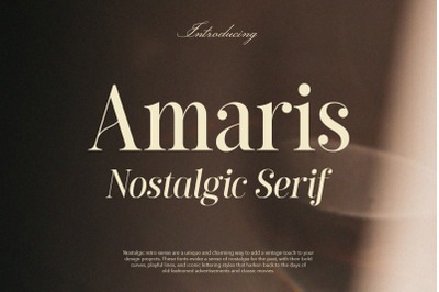 Amaris - Nostalgic Serif