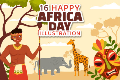 16 Happy Africa Day Illustration