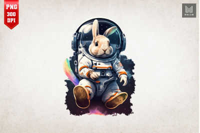 Cute Astronaut Rabbit Easter 2