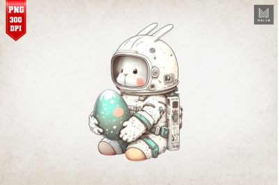 Cute Astronaut Rabbit Easter 4