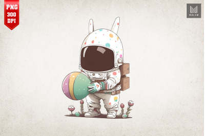 Cute Astronaut Rabbit Easter 5