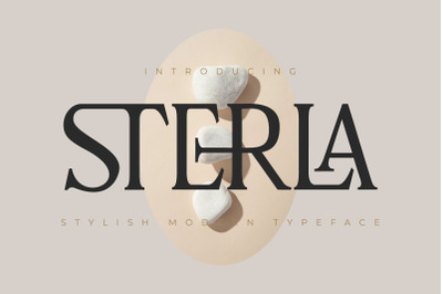 Sterla Modern Serif typeface