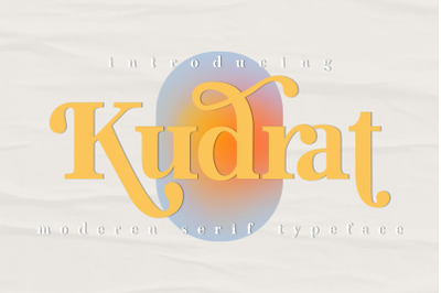 Kudrat Modern Serif