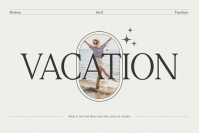 Vacation Modern Serif