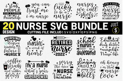 Nurse quotes Svg Bundle