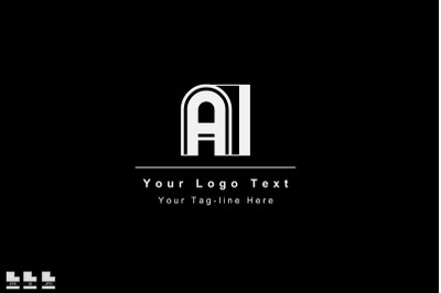 creative modern initial AI IA A I