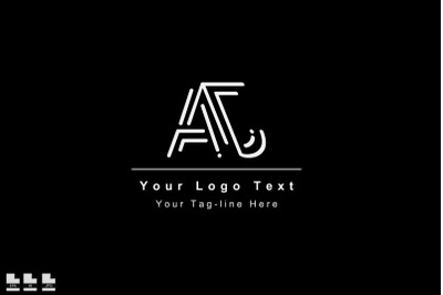 AJ or JA letter logo. Unique attractive