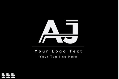 initial AJ JA A J initial based letter icon logo