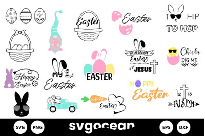 Easter SVG Bundle | Clipart | Silhouette | Cut Files