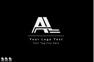 AL LA A L initial based letter icon logo