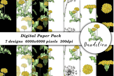 Watercolor Flower Pattern Digital Paper