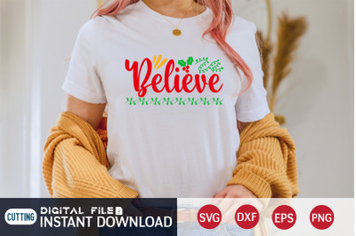 Christmas Believe SVG