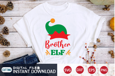 Funny Christmas Brother Elf SVG