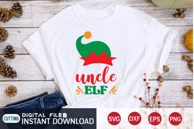 Funny Christmas Uncle Elf SVG