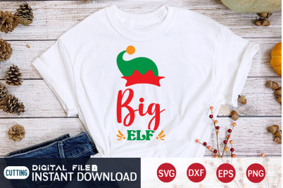 Funny Christmas Big Elf SVG