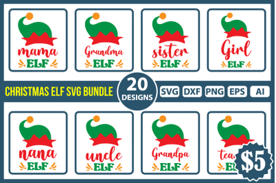 Christmas Elf SVG Bundle