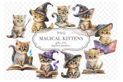 Magical kittens clipart