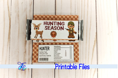 Hunting Season Boy Candy Bar Wrapper