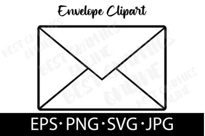 Envelope Silhouette Vector EPS SVG PNG JPG Postal Mail Image