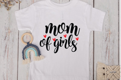 Mom Of Girls&nbsp;SVG Cut Files
