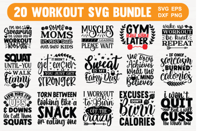 Workout Svg Bundle