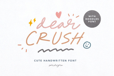 Dear Crush - Cute Handwritten Font