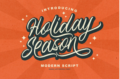 Holiday Season - Hand Lettering Font