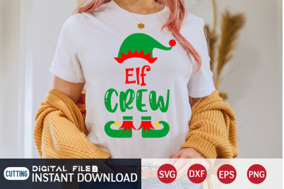 Funny Christmas Elf Crew SVG