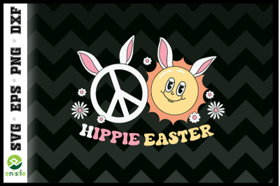 Hippie Easter Peace Sign Smiley Face