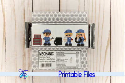 Mechanics Candy Bar Wrapper