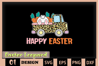 Happy Easter Leopard Truck