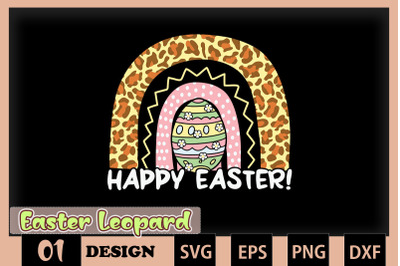 Happy Easter Rainbow Leopard