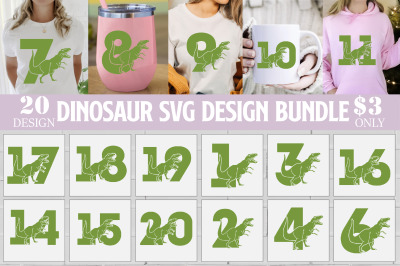 Dinosaur Svg Design Bundle
