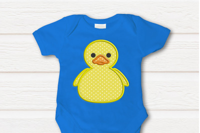 Rubber Duck Front | Applique Embroidery