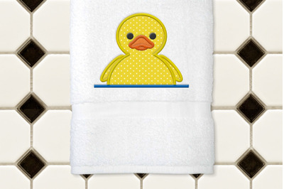 Rubber Duck Front Split | Applique Embroidery