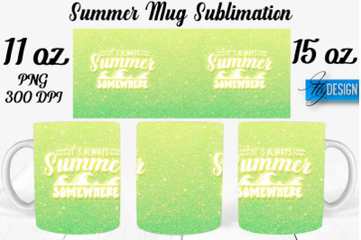 Summer Mug Sublimation | Coffee 11 Oz | 15 Oz Mug Sublimation