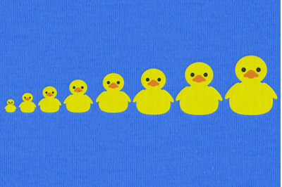 Mini Rubber Duck Front | Embroidery
