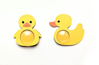 Rubber Duck Candy Dome Holder Duo | SVG | PNG | DXF | EPS