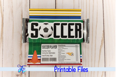 Soccer Candy Bar Wrapper
