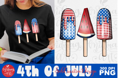 American popsicle png, 4th of july png sublimation design