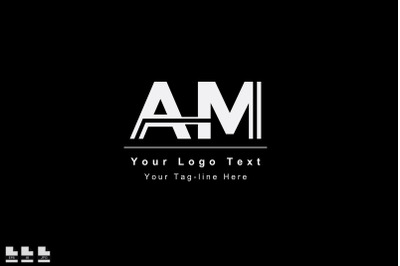 logo am or ma initial design icon symbol