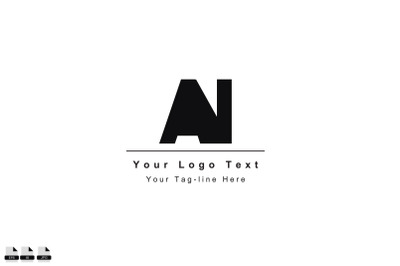 al logo icon logo template design
