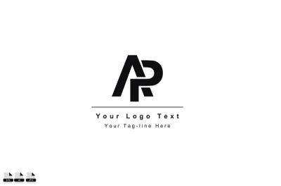 logo initial ap or pa design icon