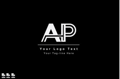 creative modern initial AP PA A P