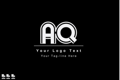 elegant logo aq or qa design symbol